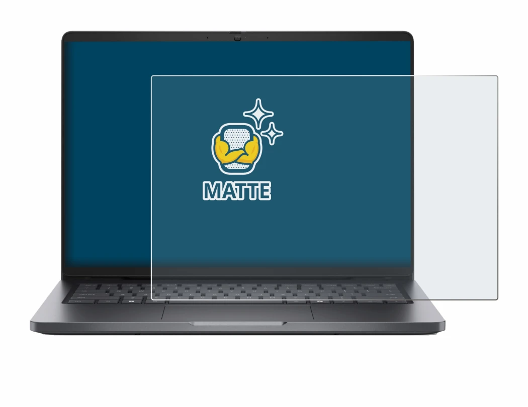 Image of the device Dell Pro 14 PC14250 with a wide variety of screen protectors.