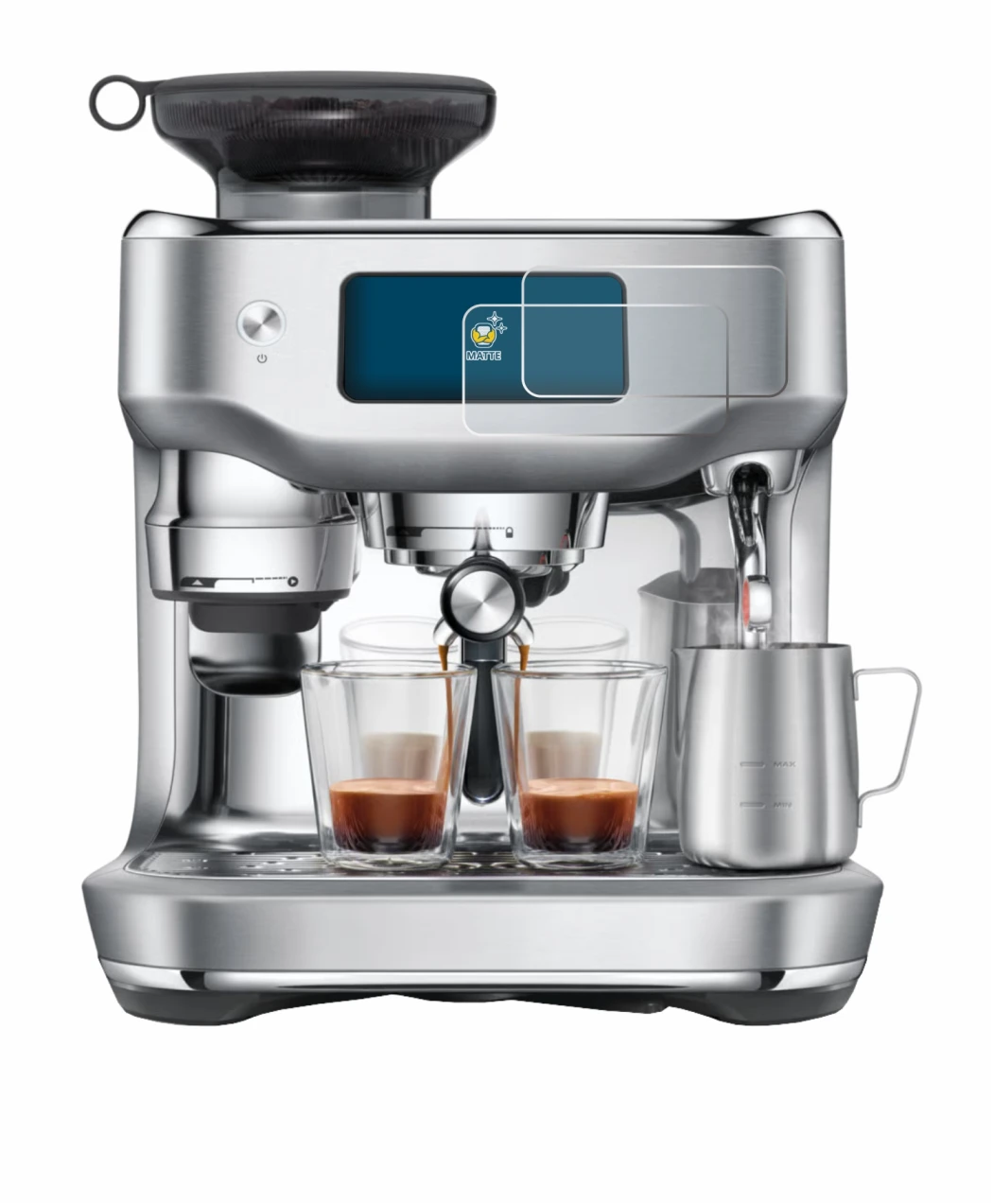 Image of the device Sage the Oracle Dual Boiler with a wide variety of screen protectors.