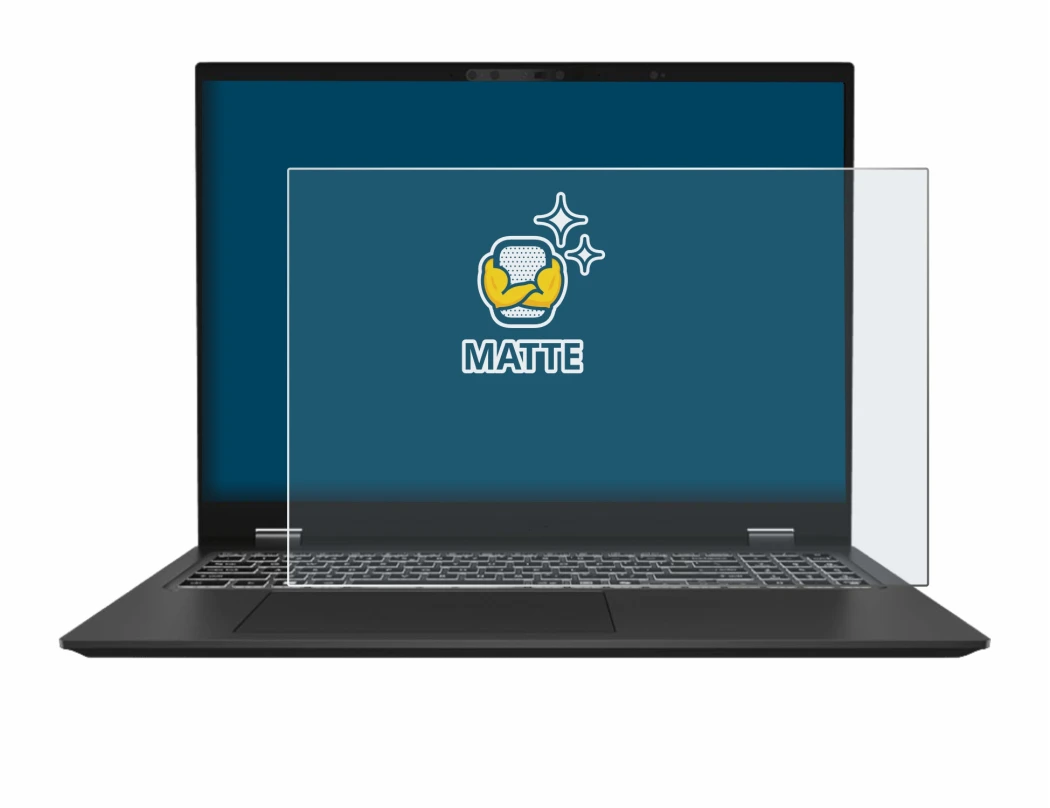 Image of the device MSI Prestige 16 AI Evo B1M with a wide variety of screen protectors.