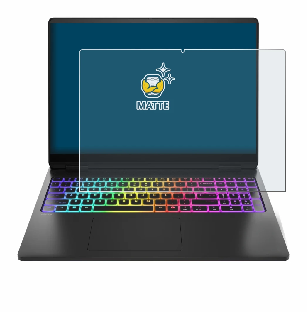 Image of the device HP Omen Max 16 with a wide variety of screen protectors.