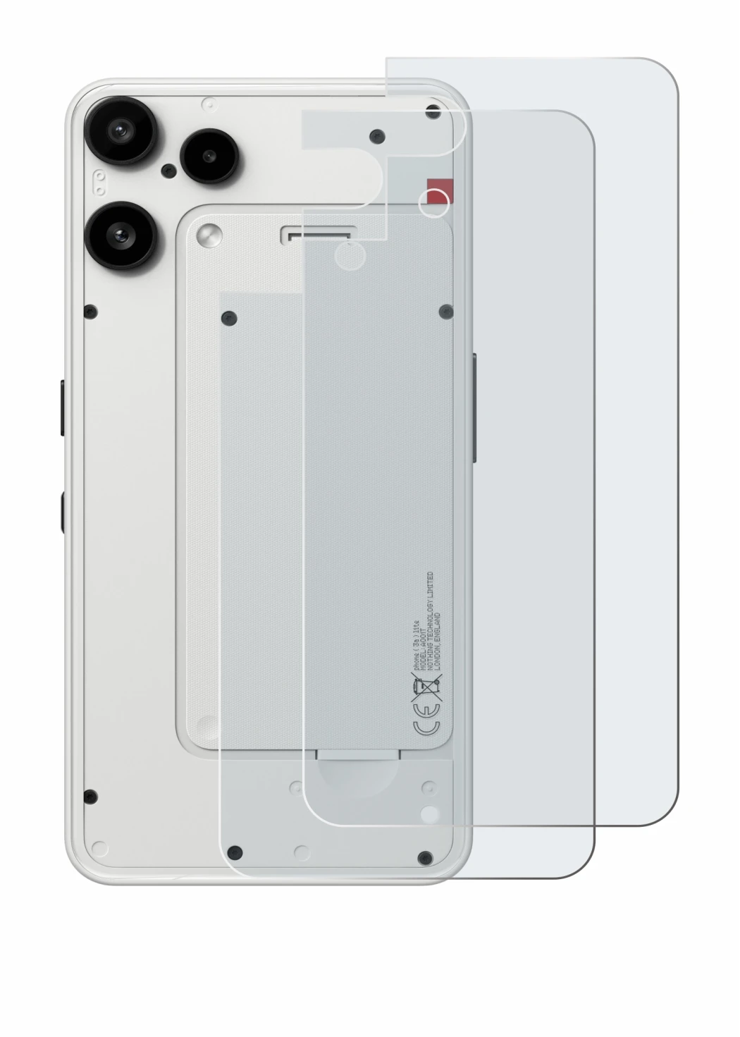 Image of the device Nothing Phone (3a) Lite (Back) with a wide variety of screen protectors.