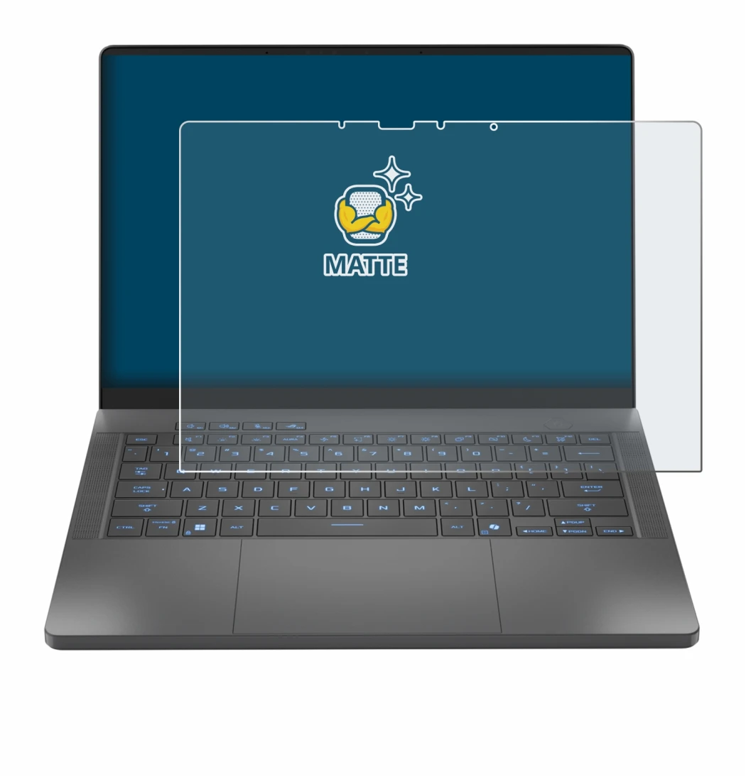 Image of the device ASUS ROG Zephyrus G14 2025 GA403 with a wide variety of screen protectors.