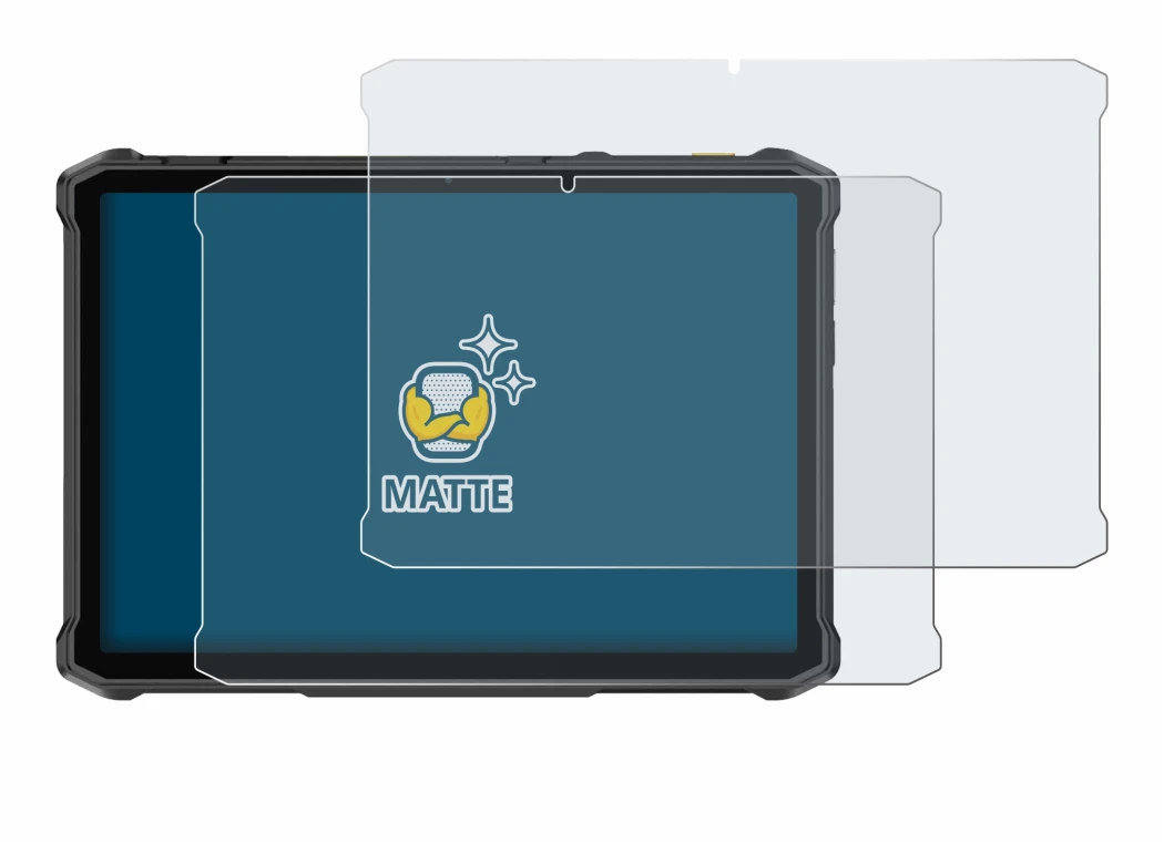 Image of the device Ulefone Armor Pad 5 Pro with a wide variety of screen protectors.