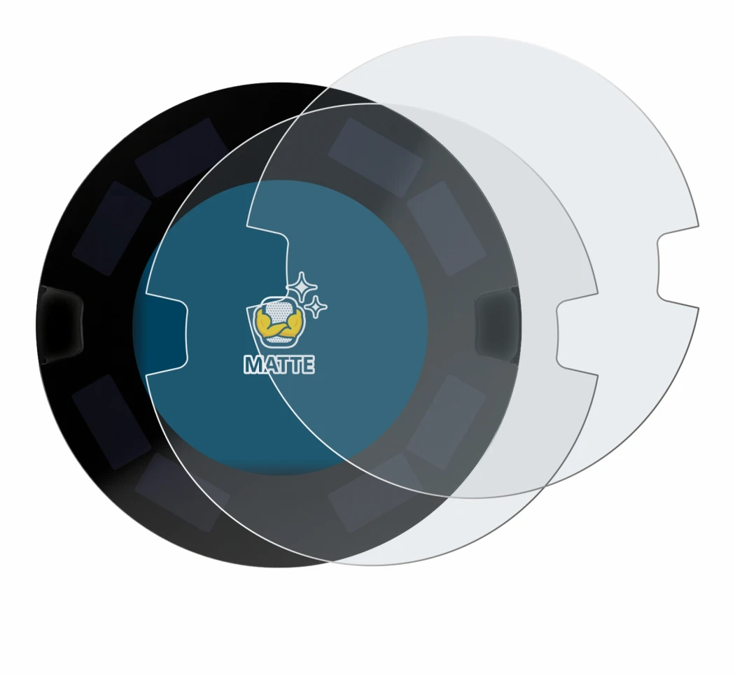 Image of the device OOONO P-DISC NO3 with a wide variety of screen protectors.