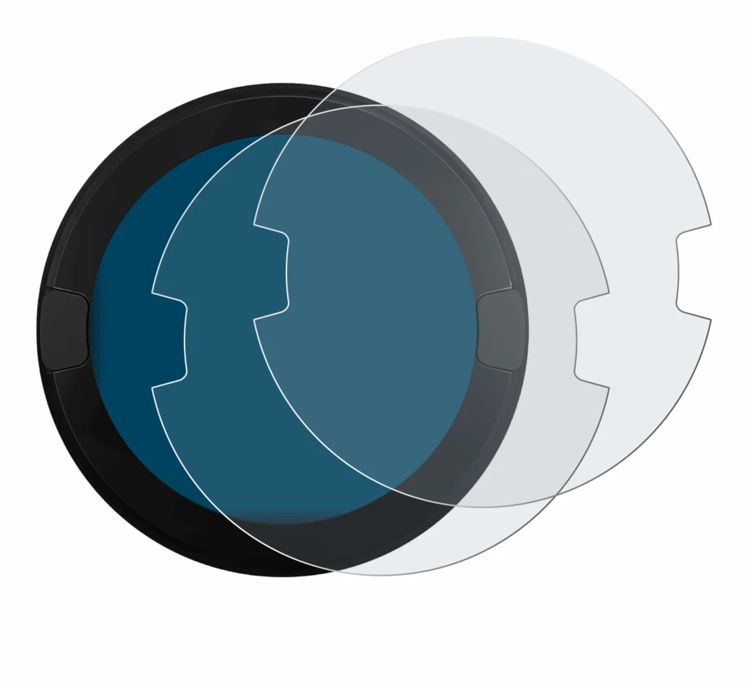 Image of the device OOONO P-DISC NO2 with a wide variety of screen protectors.