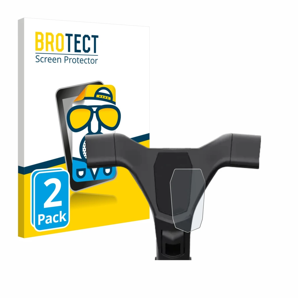 Front side of a product packaging with the brand logo BROTECT. Next to it is the device Navee ST3 shown with the corresponding