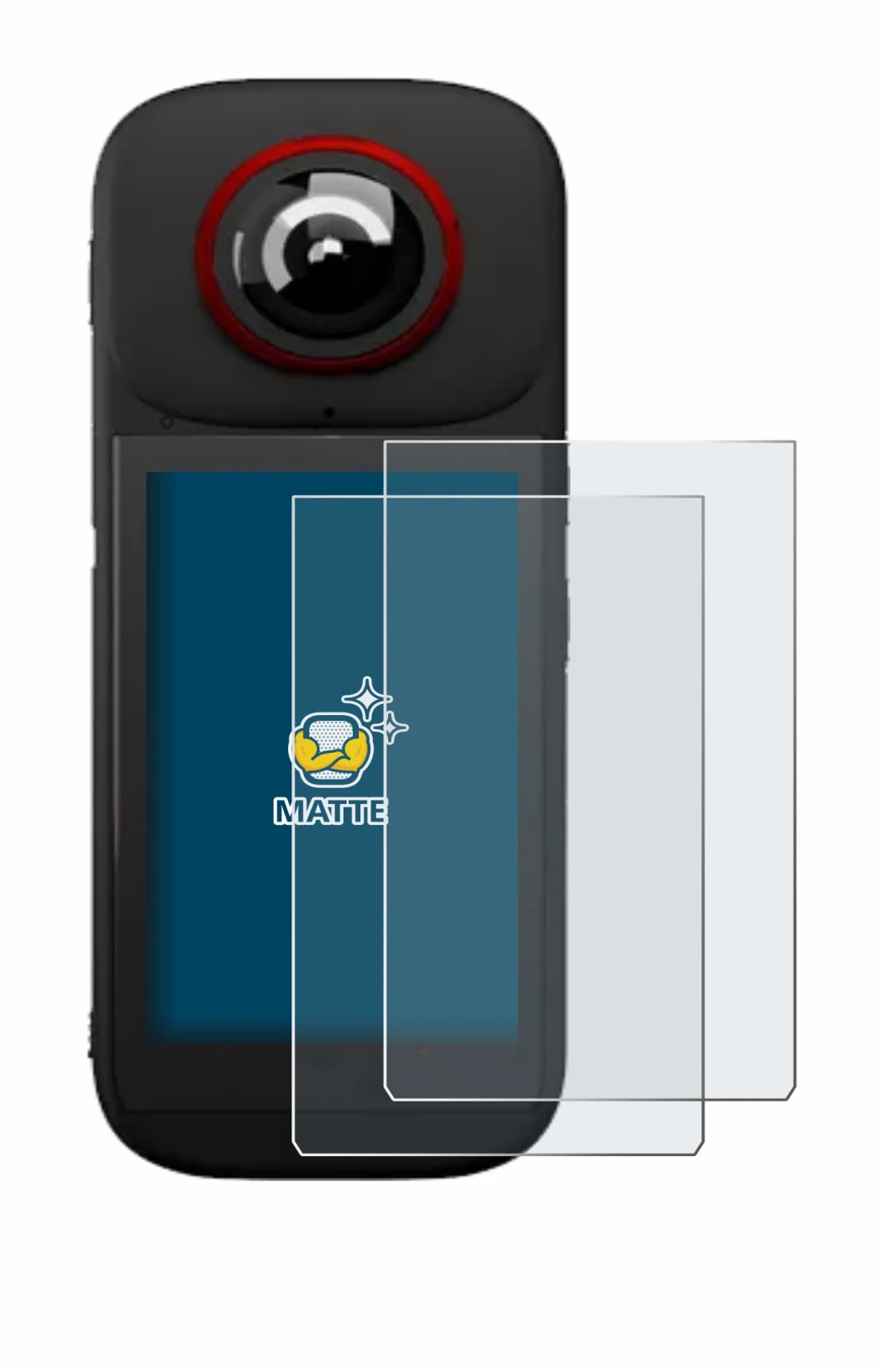 Image of the device Labpano PanoX V3 360° with a wide variety of screen protectors.