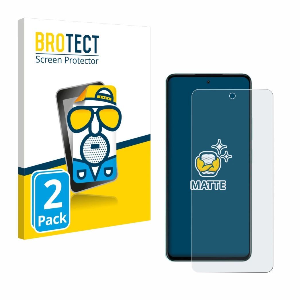 Front side of a product packaging with the brand logo BROTECT. Next to it is the device Oppo A5 shown with the corresponding s