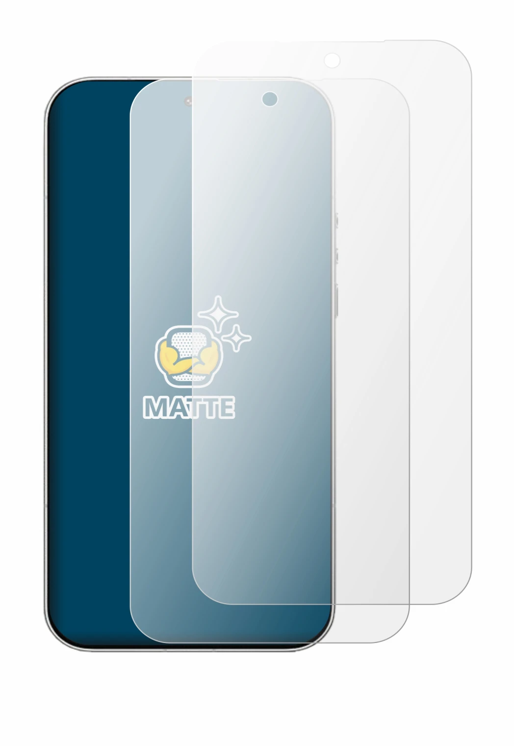 Image of the device Xiaomi 17 Ultra with a wide variety of screen protectors.