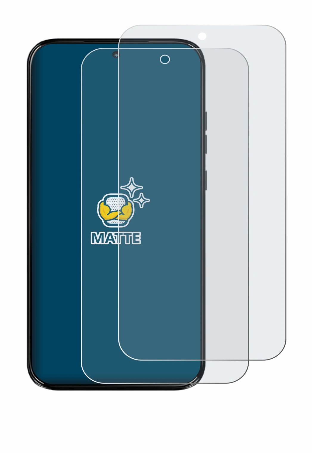 Image of the device Motorola Moto G67 with a wide variety of screen protectors.