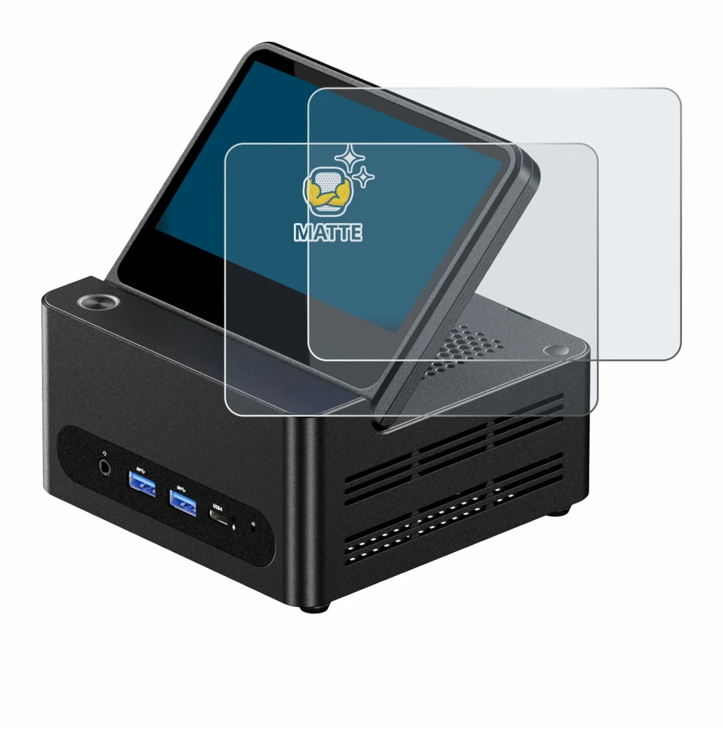 Image of the device AOOSTAR ‎G-FLIP H255 with a wide variety of screen protectors.