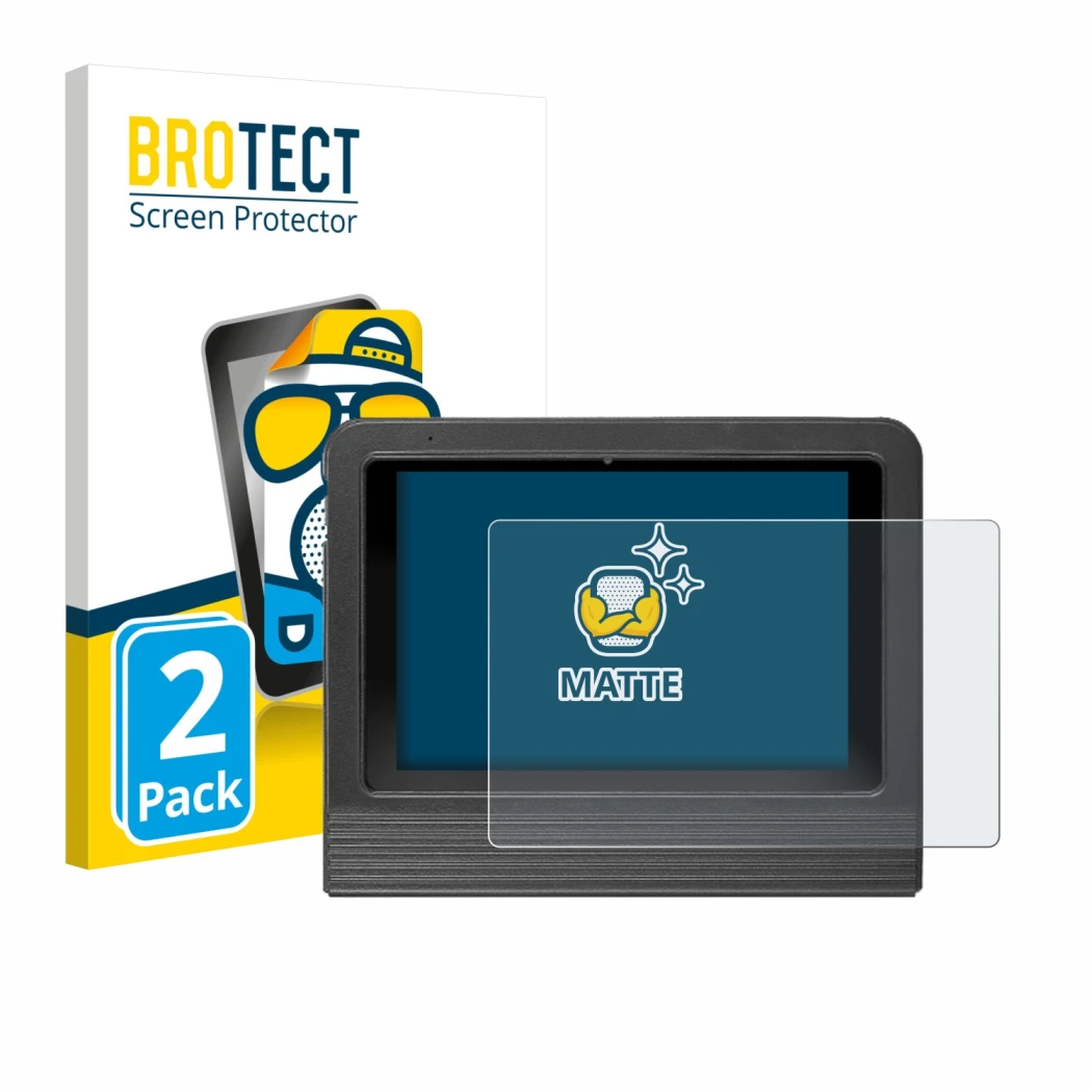 Front side of a product packaging with the brand logo BROTECT. Next to it is the device Launch X-431 V + 2026 10.1