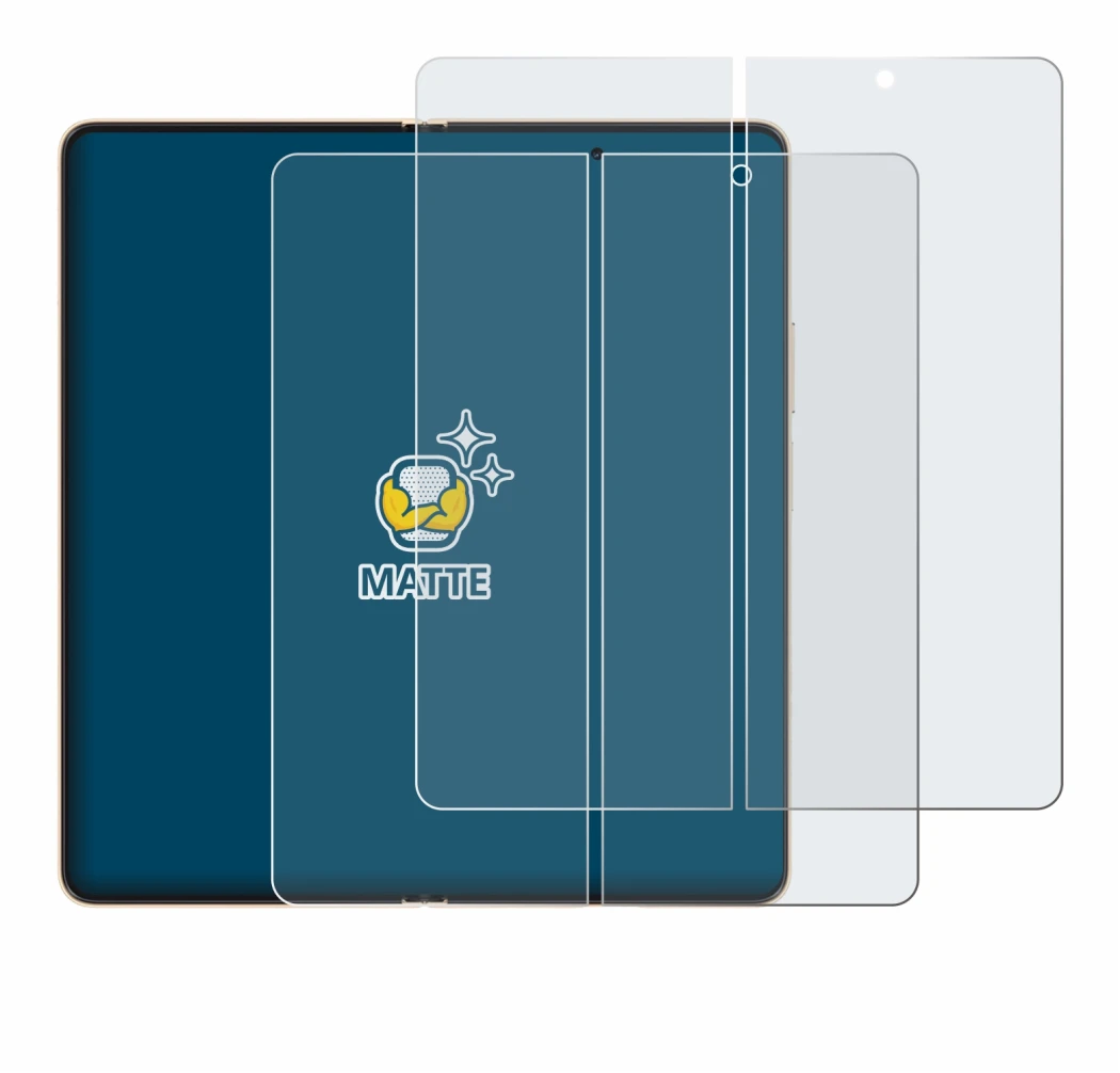 Image of the device Honor Magic V6 (Inner display) with a wide variety of screen protectors.