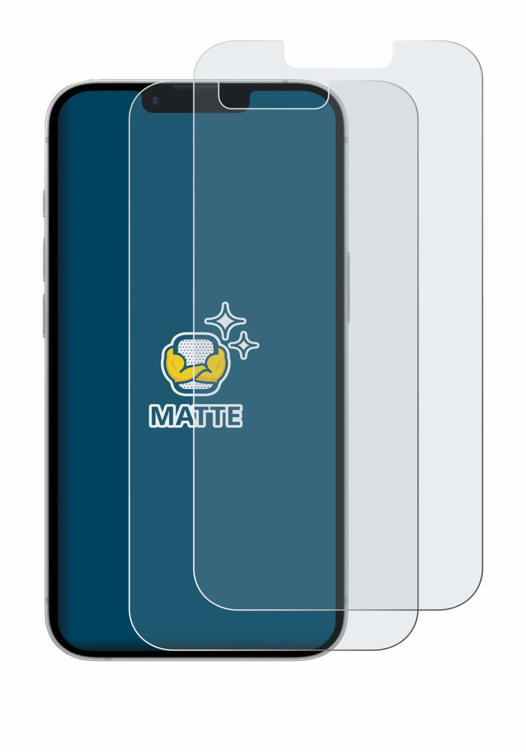 Image of the device Apple iPhone 17e with a wide variety of screen protectors.