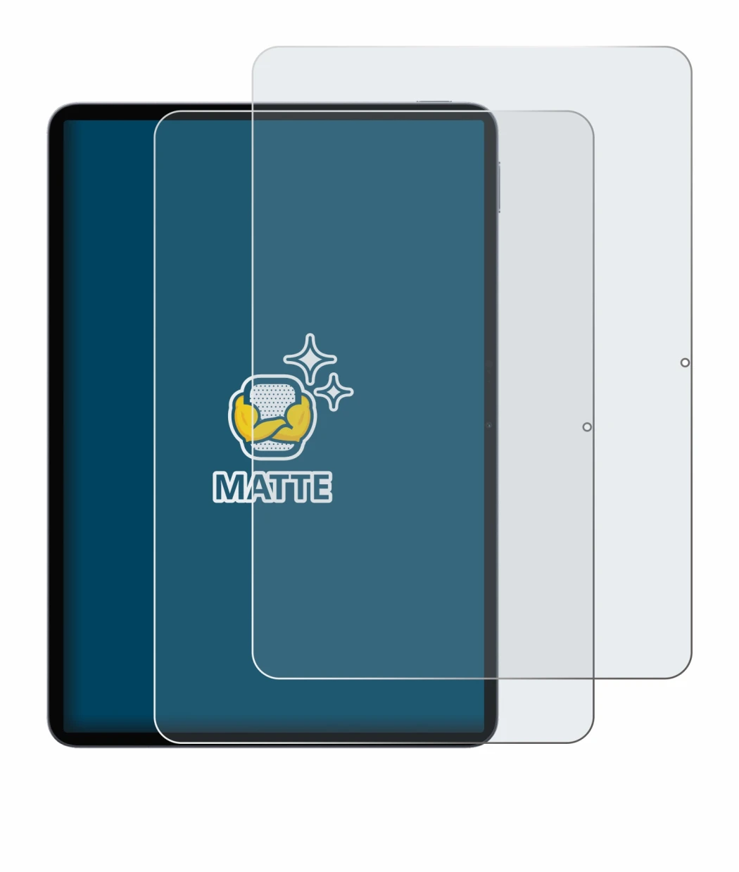 Image of the device Xiaomi Pad 8 with a wide variety of screen protectors.