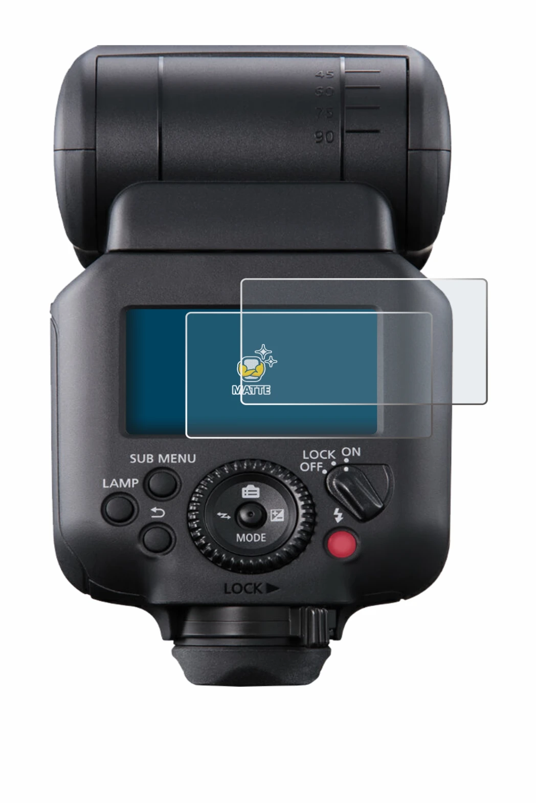 Image of the device Canon Speedlite EL-5 with a wide variety of screen protectors.