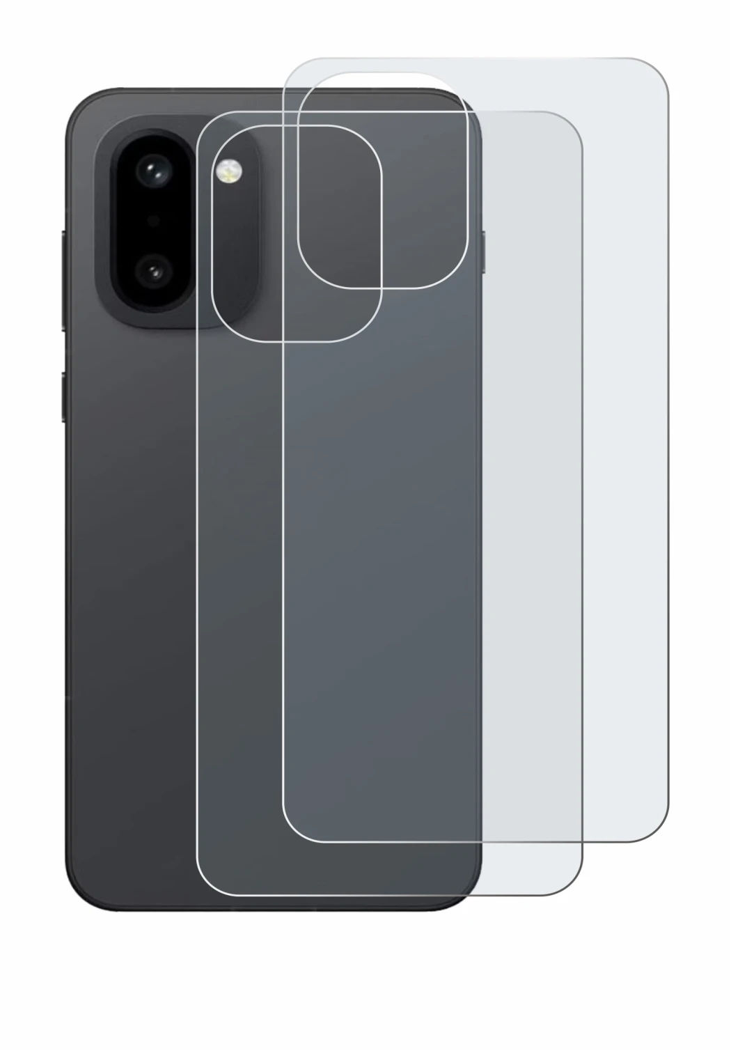 Image of the device OnePlus 15R (Back) with a wide variety of screen protectors.
