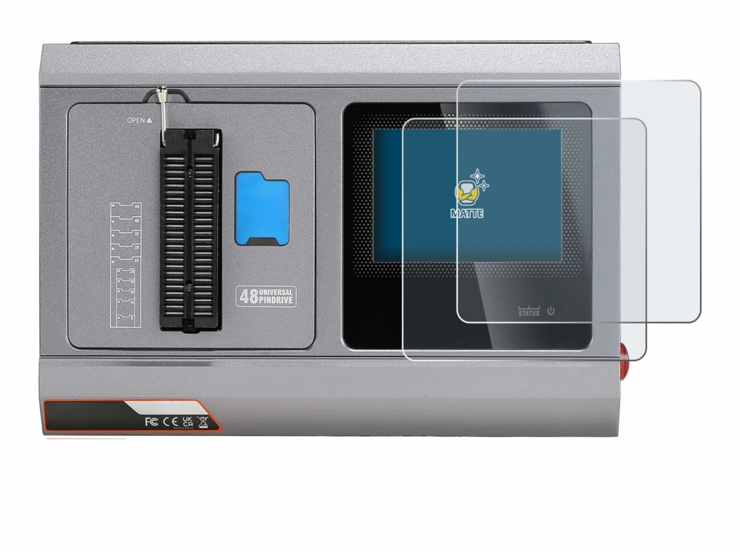 Image of the device Xhorse Multi-Prog with a wide variety of screen protectors.