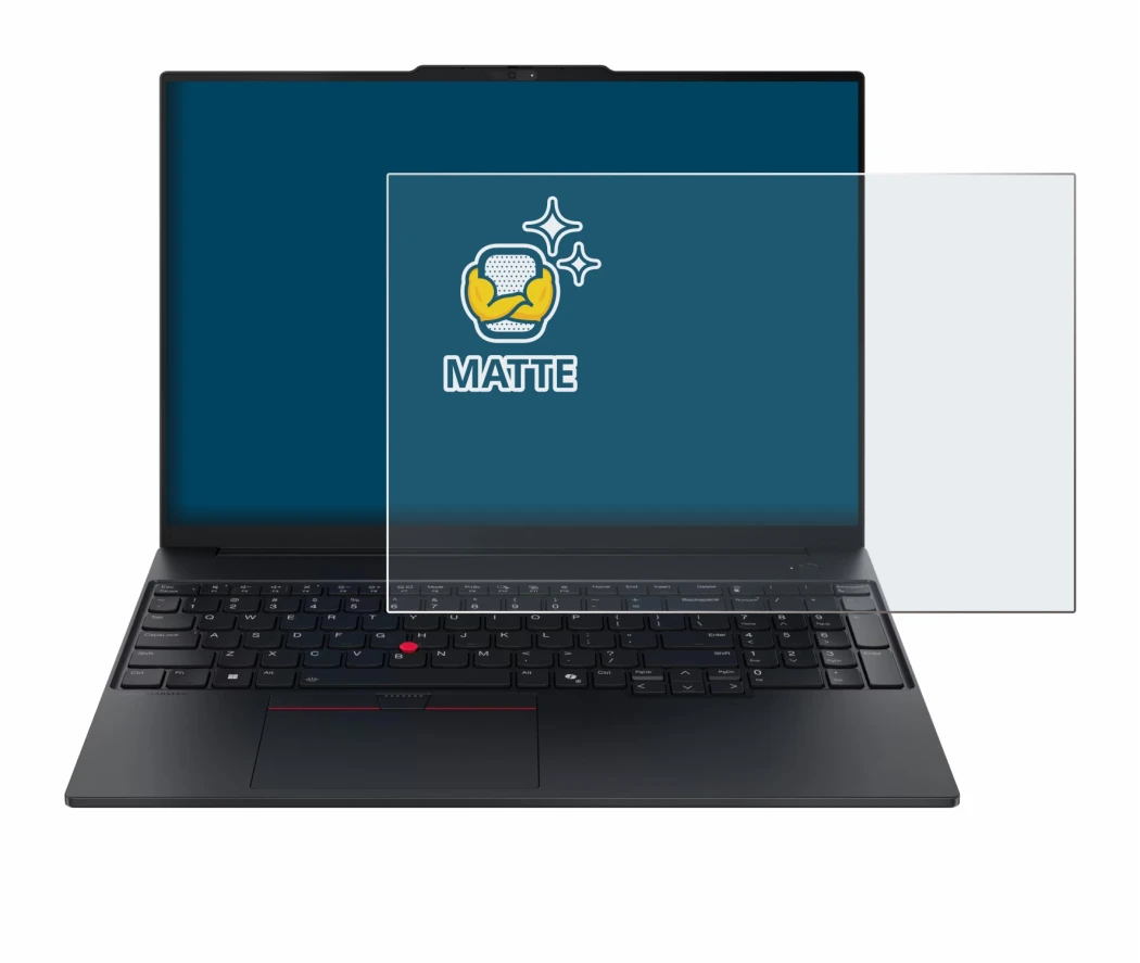 Image of the device Lenovo ThinkPad E16 Gen 4 with a wide variety of screen protectors.