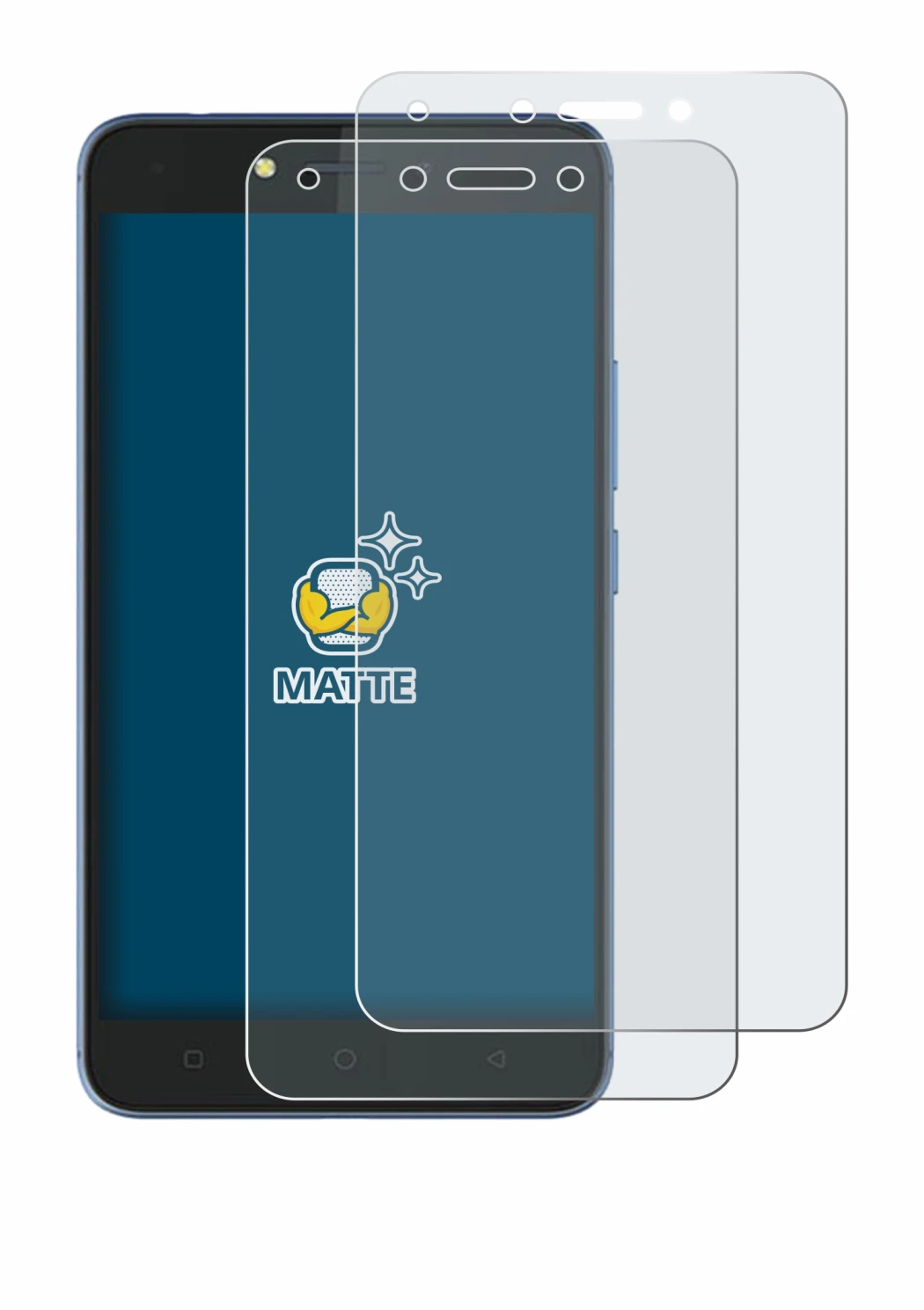 Image of the device Tecno Pouvoir 1 with a wide variety of screen protectors.