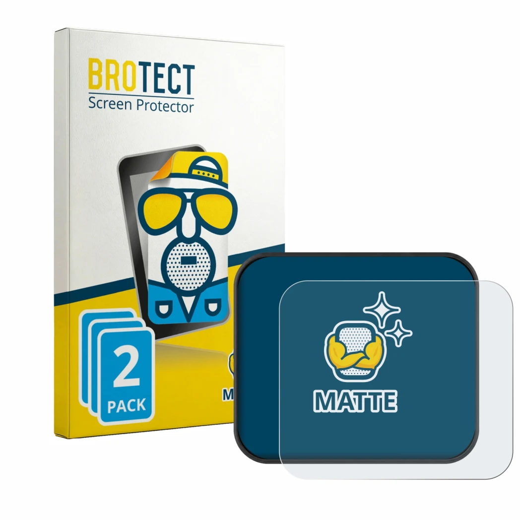 Front side of a product packaging with the brand logo BROTECT. Next to it is the device Saphe T shown with the corresponding s