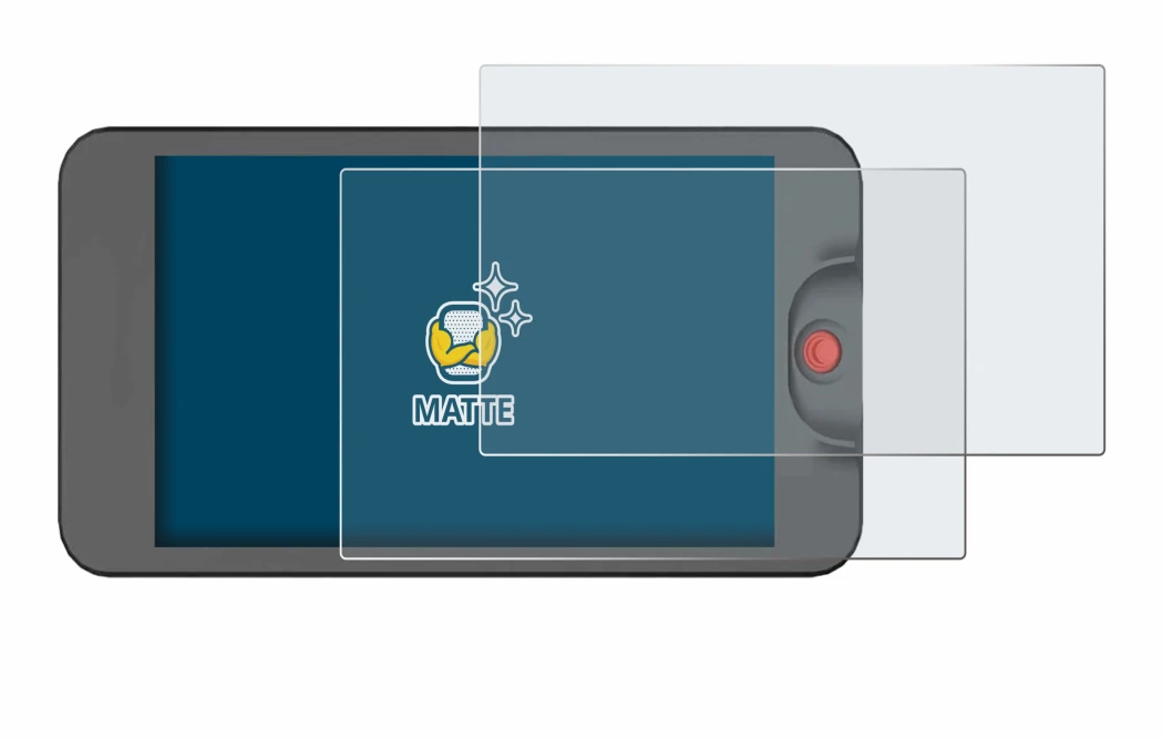 Image of the device Osee T5 Plus with a wide variety of screen protectors.