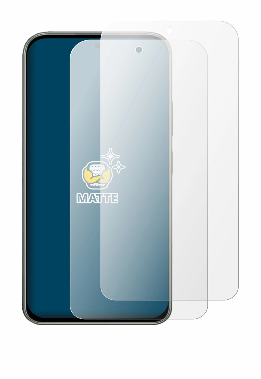 Image of the device Tecno Pova 8 with a wide variety of screen protectors.