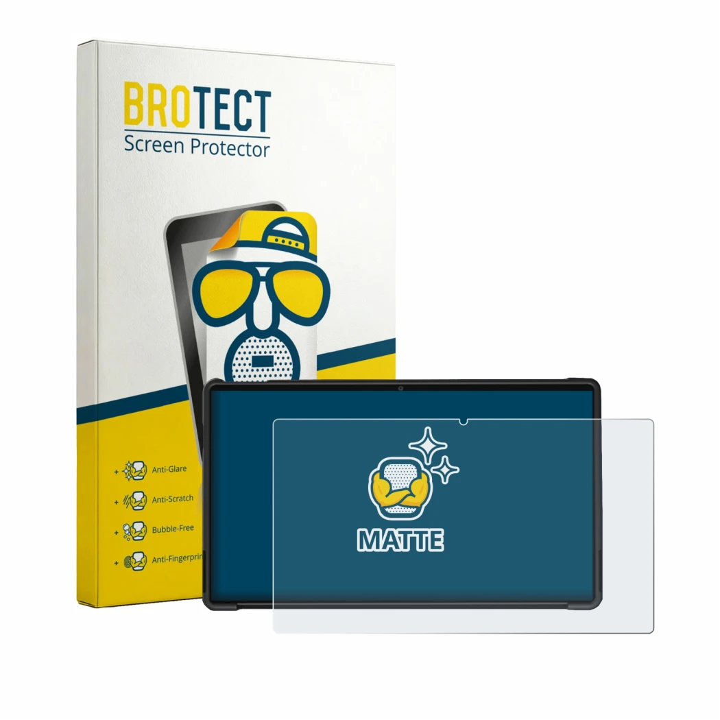 Front side of a product packaging with the brand logo BROTECT. Next to it is the device Jumper Z3 15.4