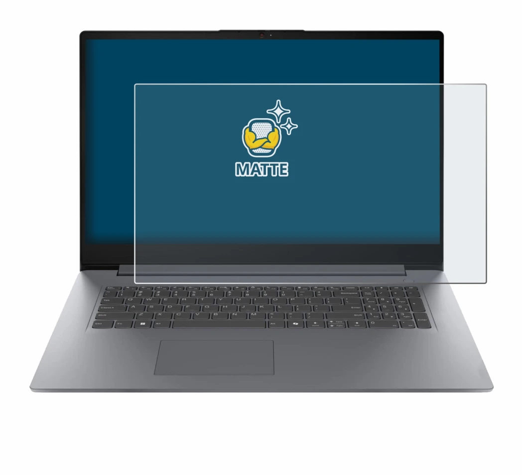 Image of the device Lenovo V17 G7 with a wide variety of screen protectors.