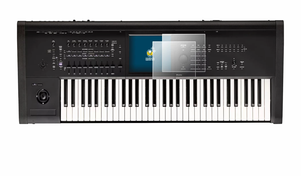 Image of the device KORG Kronos 3 (2025) 61 with a wide variety of screen protectors.