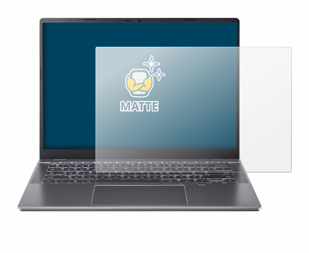 Image of the device Acer Chromebook Plus 514 with a wide variety of screen protectors.