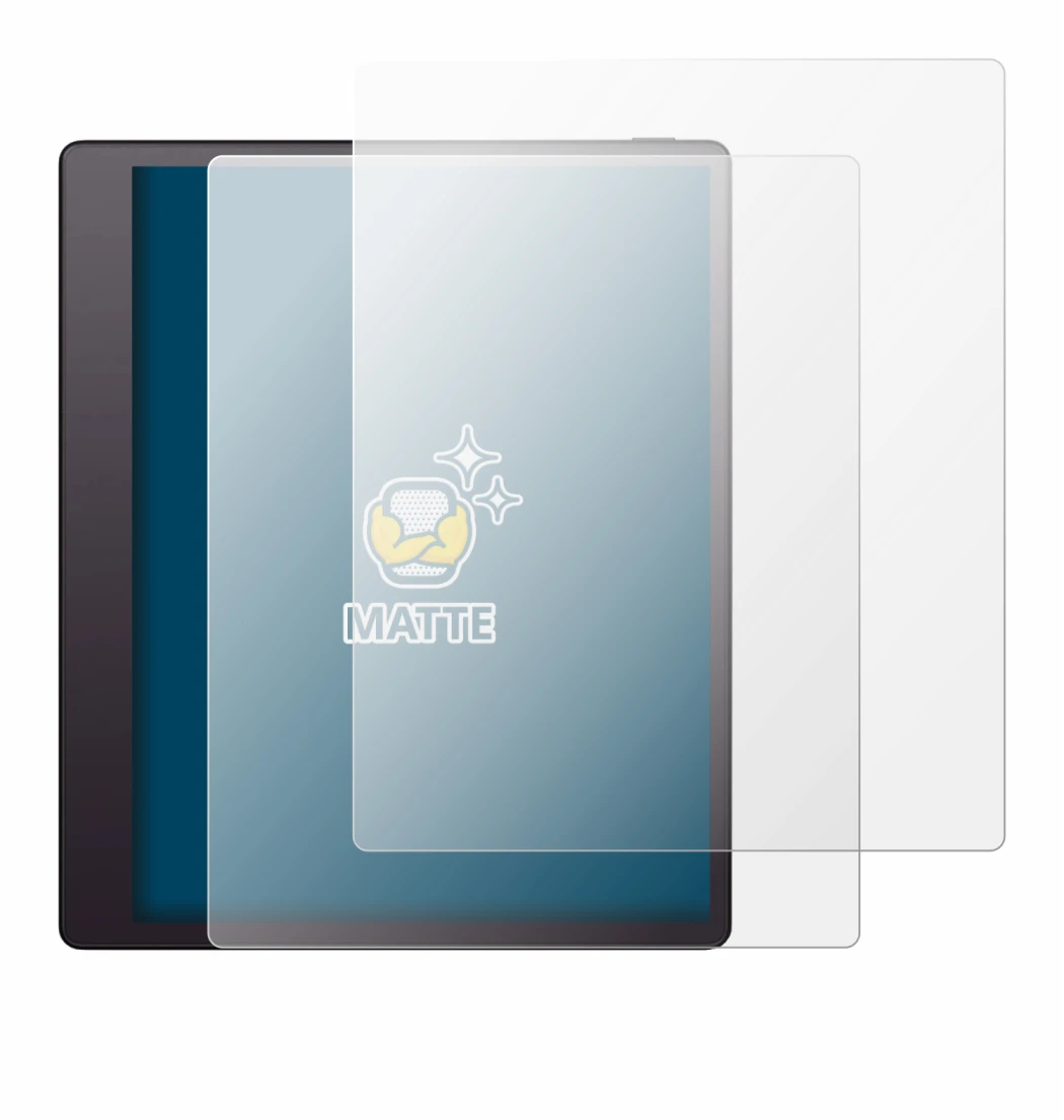 Image of the device Boox Note Mini C with a wide variety of screen protectors.