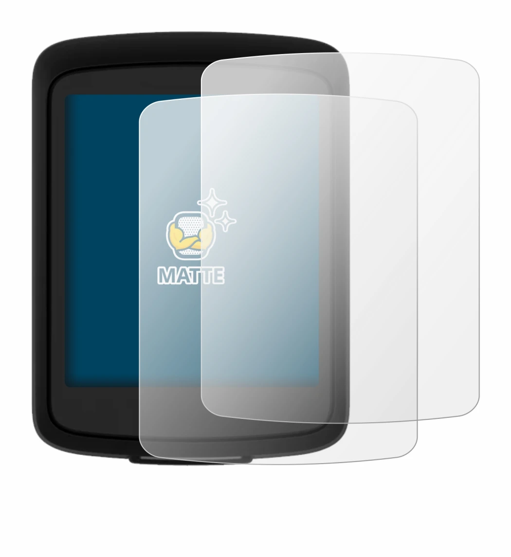 Image of the device Bryton Rider E10 with a wide variety of screen protectors.