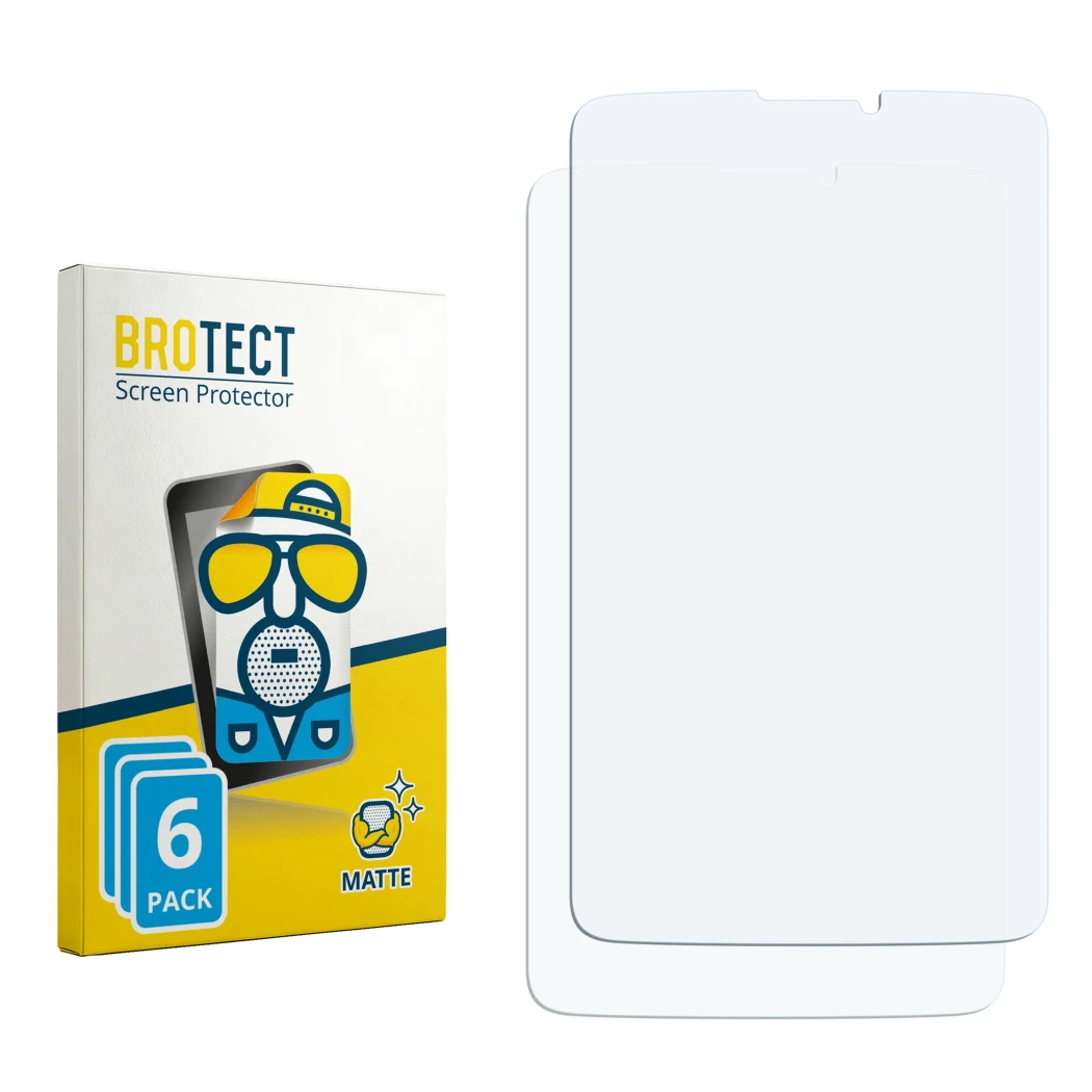 Front side of a product packaging with the brand logo BROTECT. Next to it is the corresponding screen protector.
