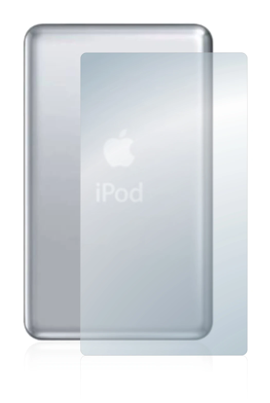 Image of the device Apple iPod classic 120 GB (Back, 7th Gen.) with a wide variety of screen protectors.
