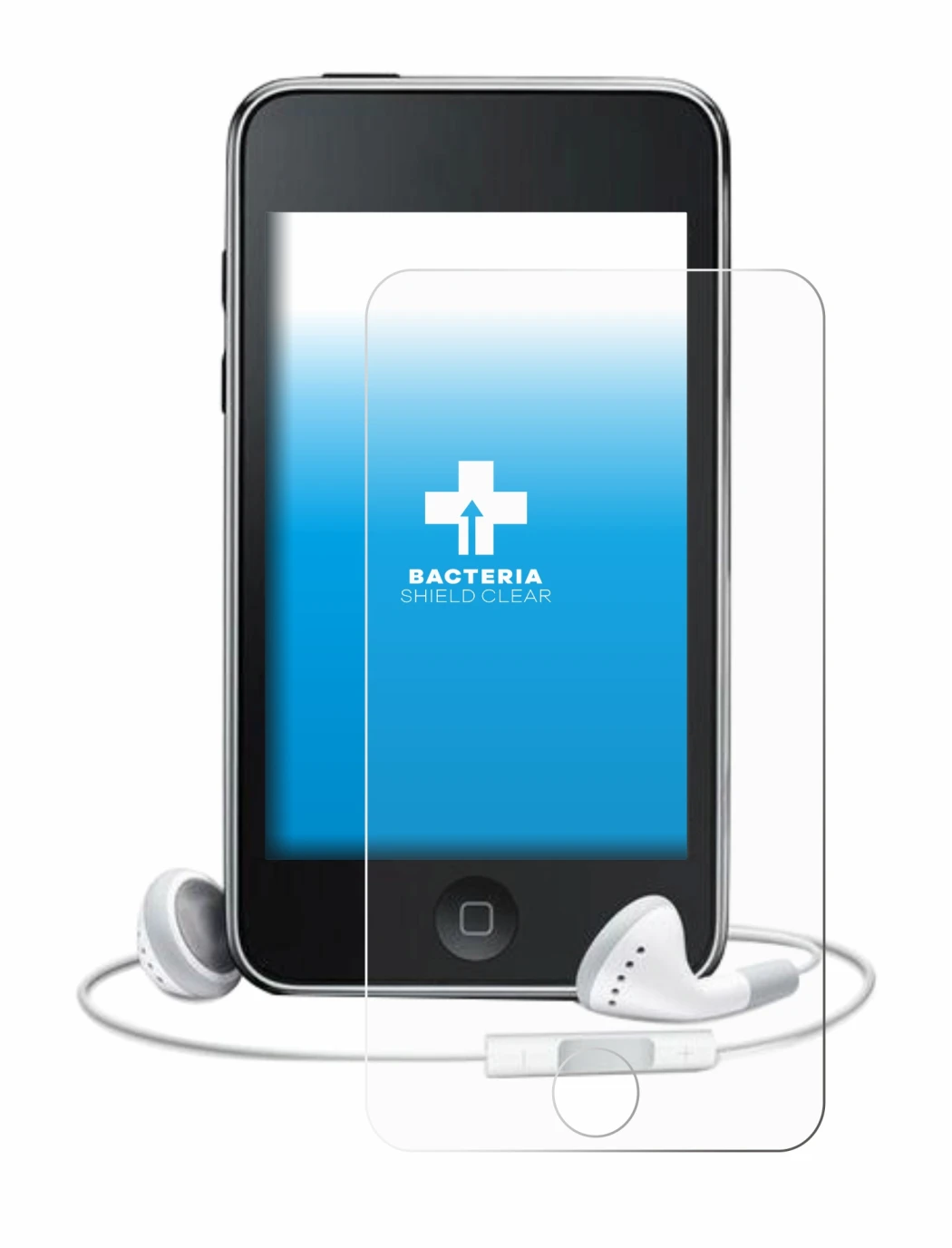Image of the device Apple iPod Touch (3rd Gen.) with a wide variety of screen protectors.
