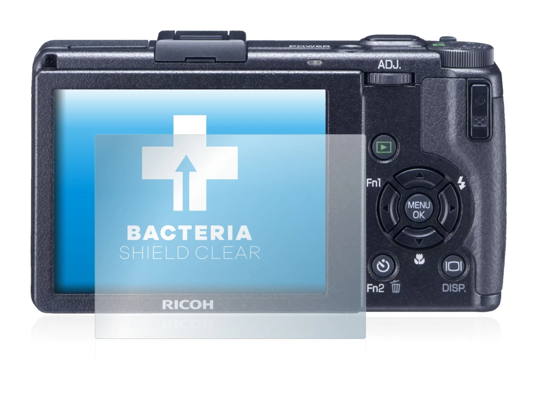 Image of the device Ricoh GR Digital III (2009-2011) with a wide variety of screen protectors.