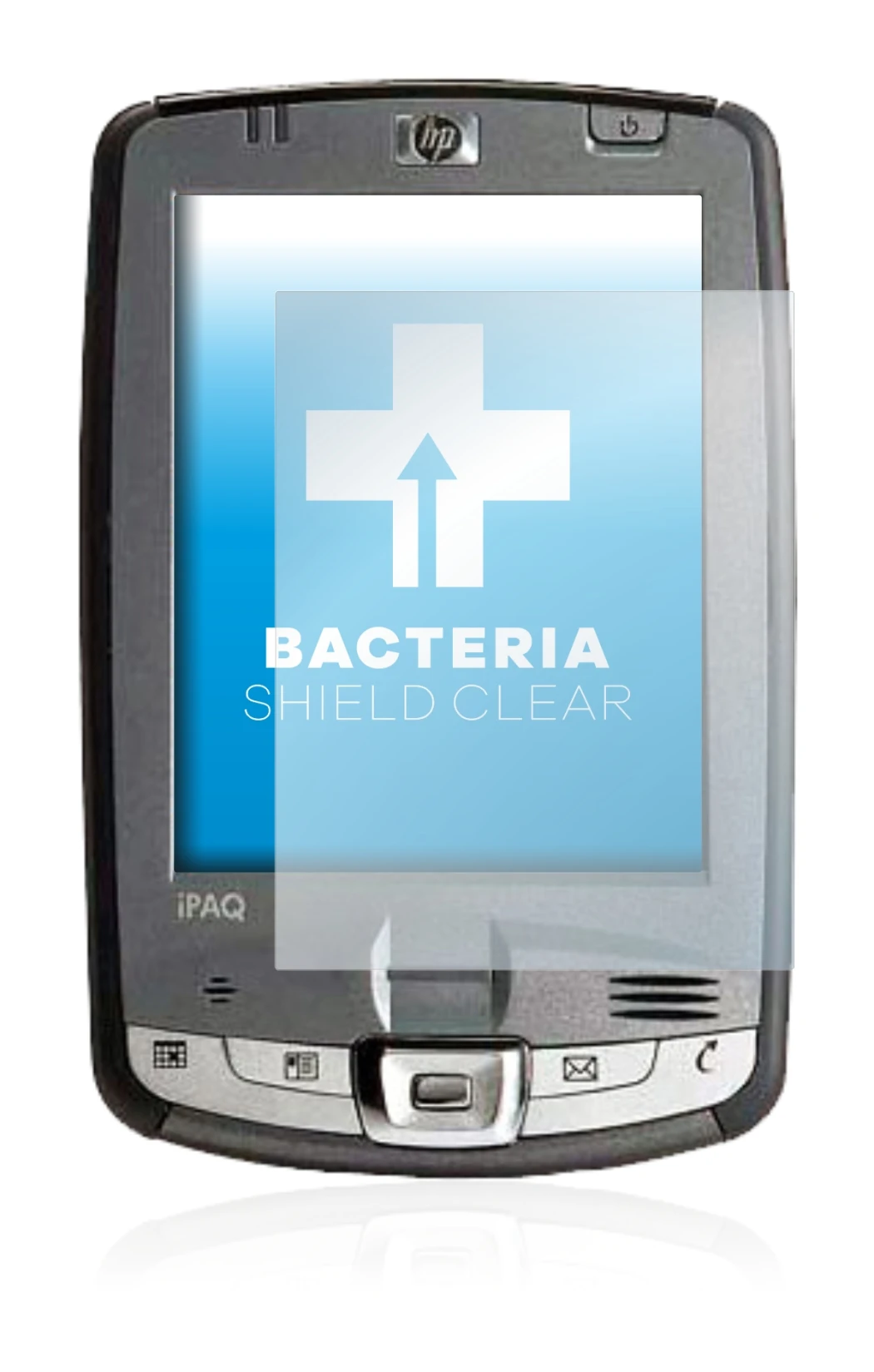 Image of the device HP iPAQ hx2110 with a wide variety of screen protectors.