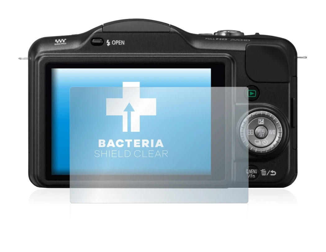 Image of the device Panasonic Lumix DMC-GF3 with a wide variety of screen protectors.