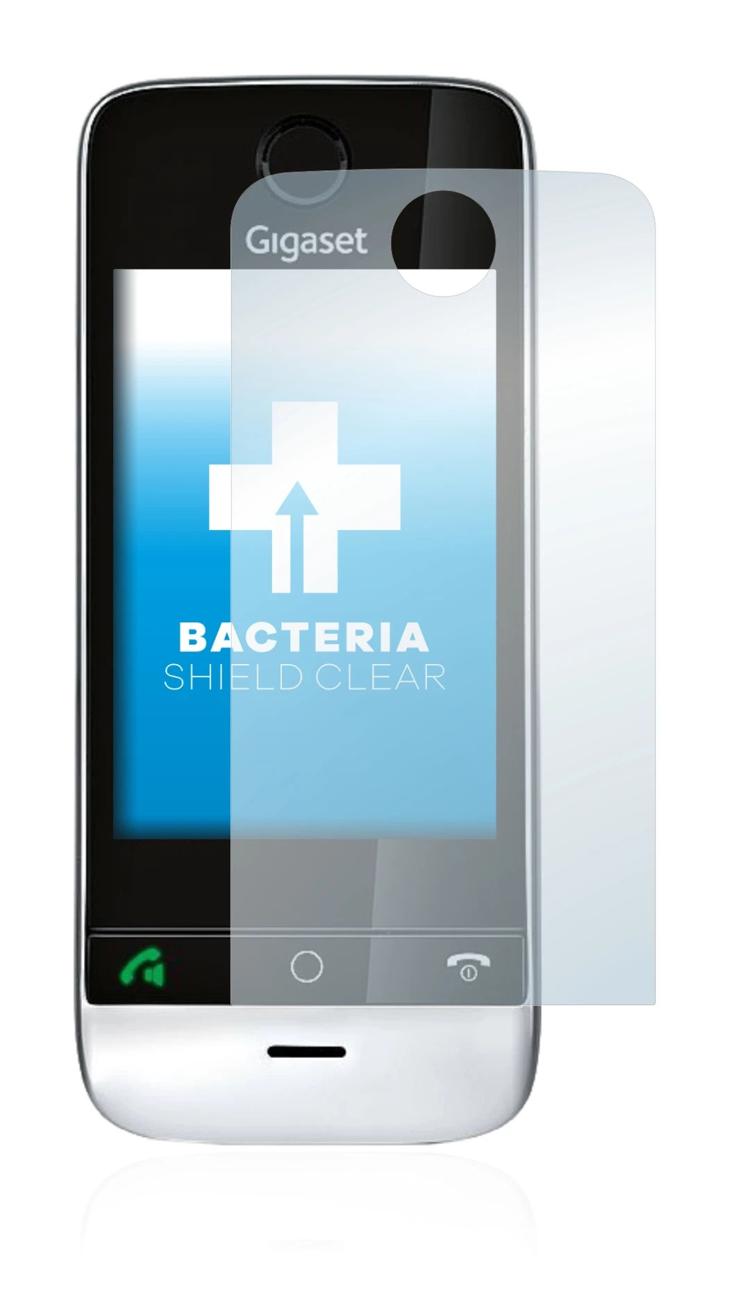Image of the device Gigaset SL910 (circular cutout) with a wide variety of screen protectors.