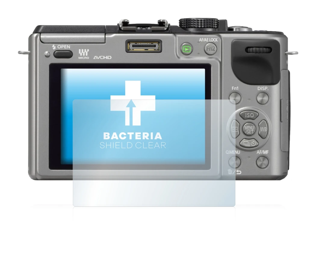 Image of the device Panasonic Lumix DMC-GX1 with a wide variety of screen protectors.