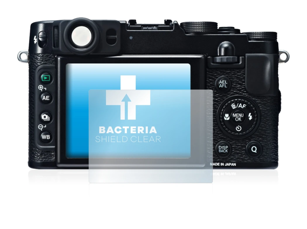 Image of the device Fujifilm X20 with a wide variety of screen protectors.