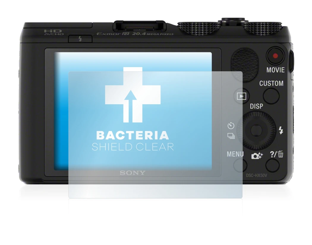 Image of the device Sony Cyber-Shot DSC-HX50V with a wide variety of screen protectors.