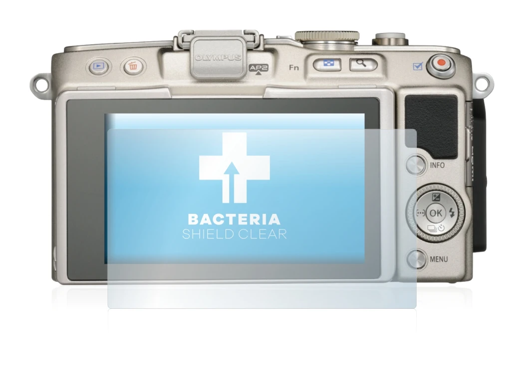 Image of the device Olympus PEN E-PL6 with a wide variety of screen protectors.