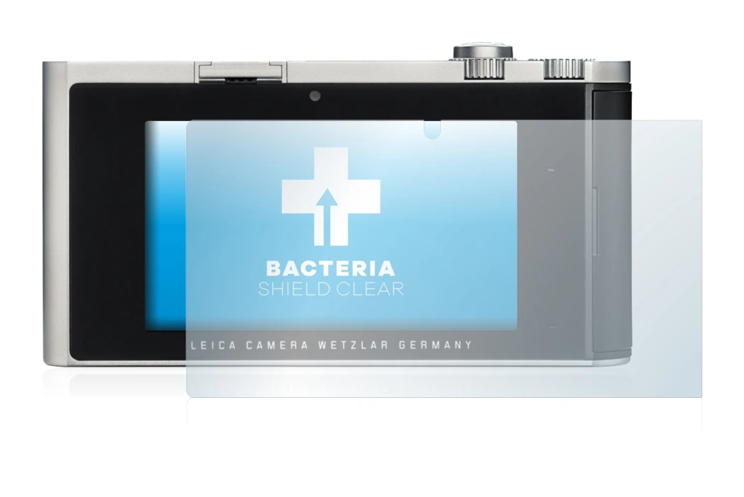 Image of the device Leica T (Typ 701) with a wide variety of screen protectors.