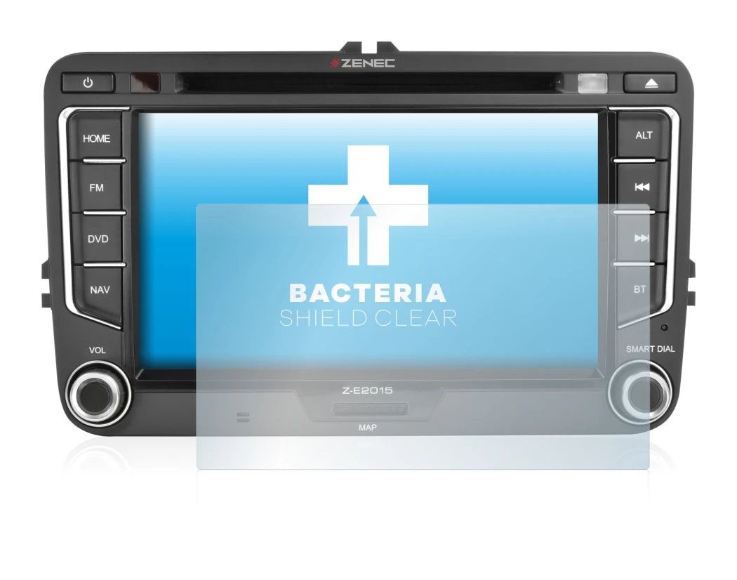 Image of the device Zenec Z-E2015 with a wide variety of screen protectors.