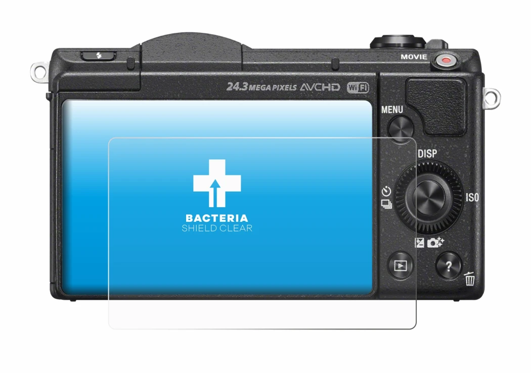 Image of the device Sony Alpha 5100 (DSLR-A5100) with a wide variety of screen protectors.