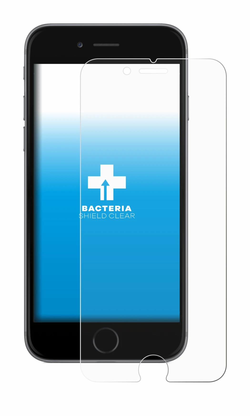 Image of the device Apple iPhone 6 with a wide variety of screen protectors.