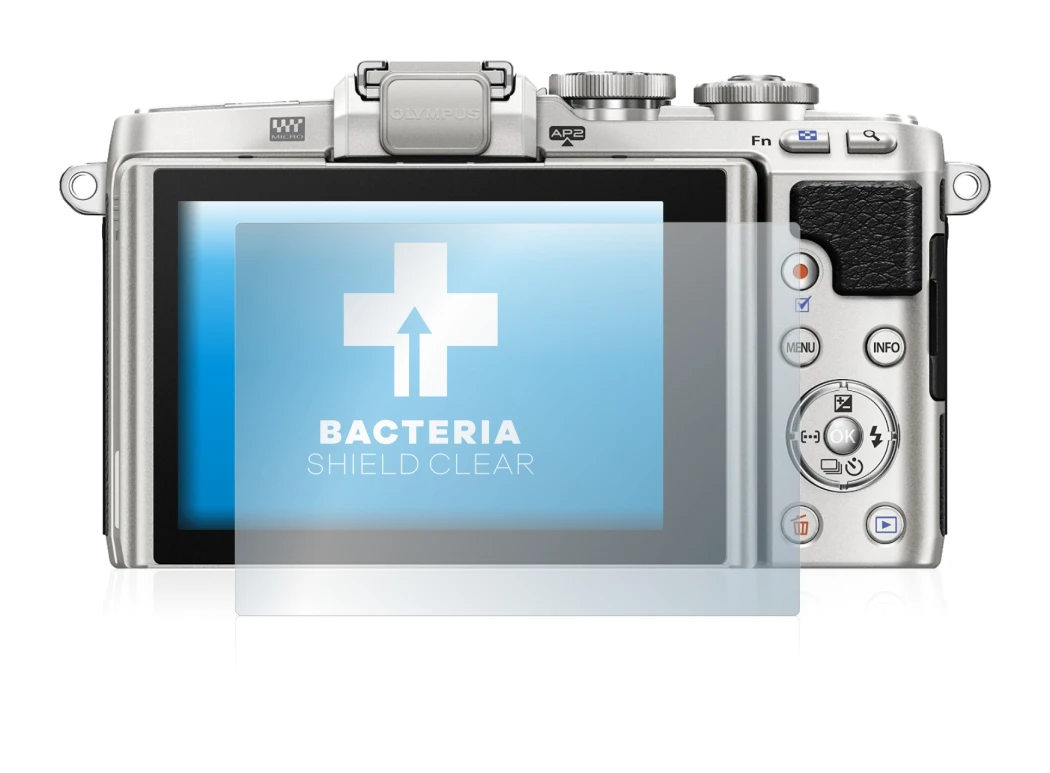 Image of the device Olympus PEN E-PL7 with a wide variety of screen protectors.