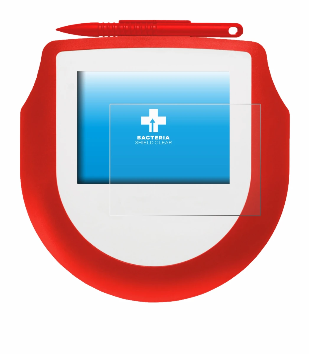 Image of the device Signotec Signature Pad Omega with a wide variety of screen protectors.